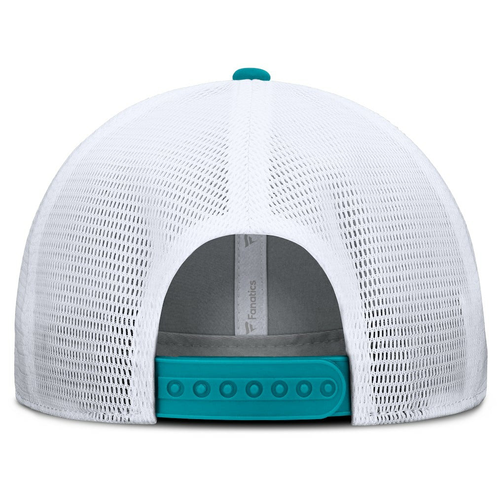 Fanatics Miami Dolphins Option Trucker Adjustable Hat Gray/Aqua