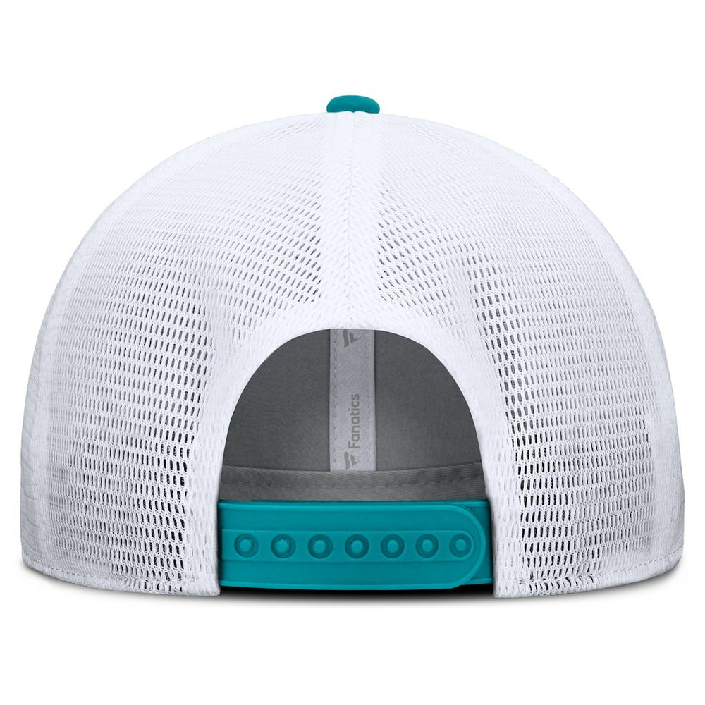 Fanatics Miami Dolphins Option Trucker Adjustable Hat Gray/Aqua