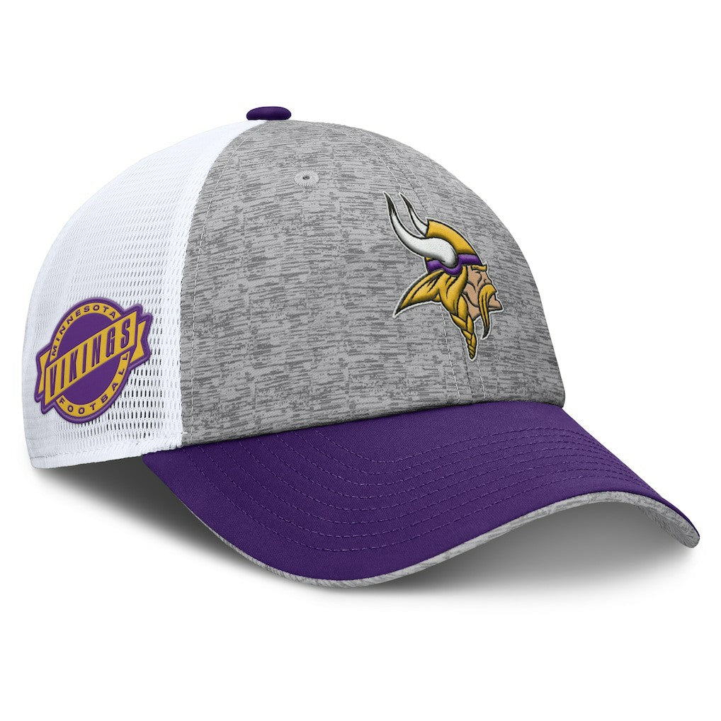 Fanatics Minnesota Vikings Option Trucker Adjustable Hat Gray/Purple
