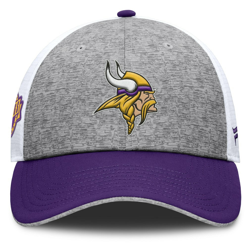 Fanatics Minnesota Vikings Option Trucker Adjustable Hat Gray/Purple