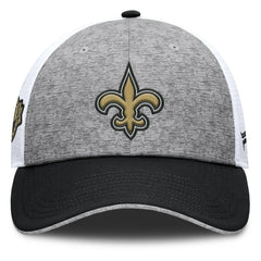 Fanatics New Orleans Saints Option Trucker Adjustable Hat Gray/Black