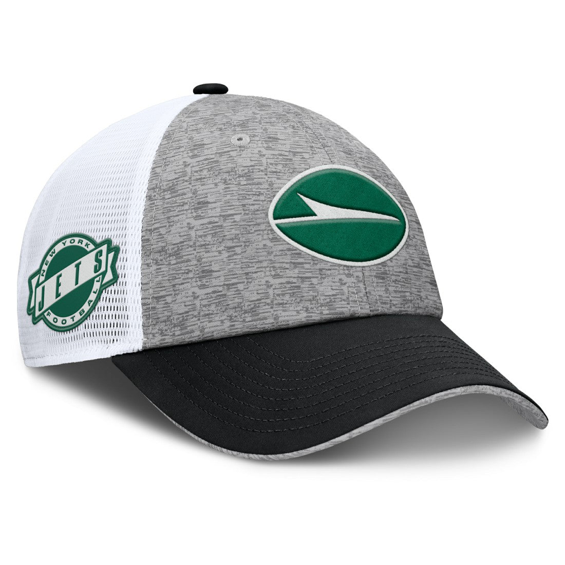 Fanatics New York Jets Option Trucker Adjustable Hat Gray/Black