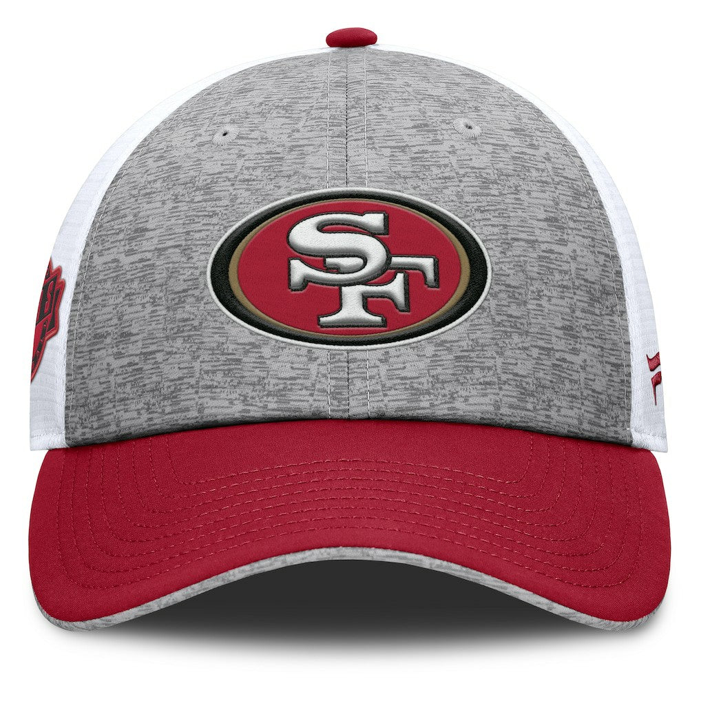 Fanatics San Francisco 49ers Option Trucker Adjustable Hat Gray/Scarlet