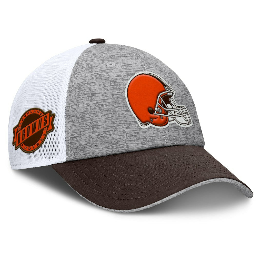 Fanatics Cleveland Browns Option Trucker Adjustable Hat Gray/Brown