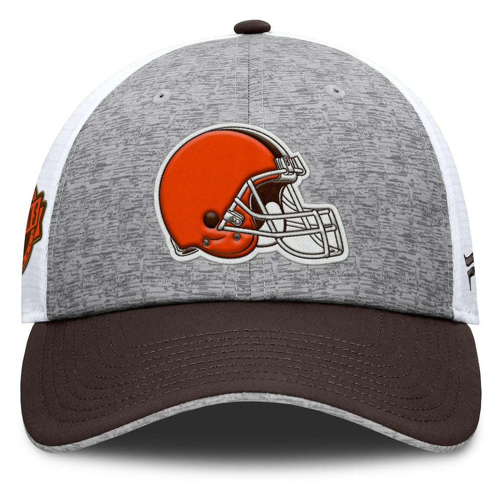 Fanatics Cleveland Browns Option Trucker Adjustable Hat Gray/Brown