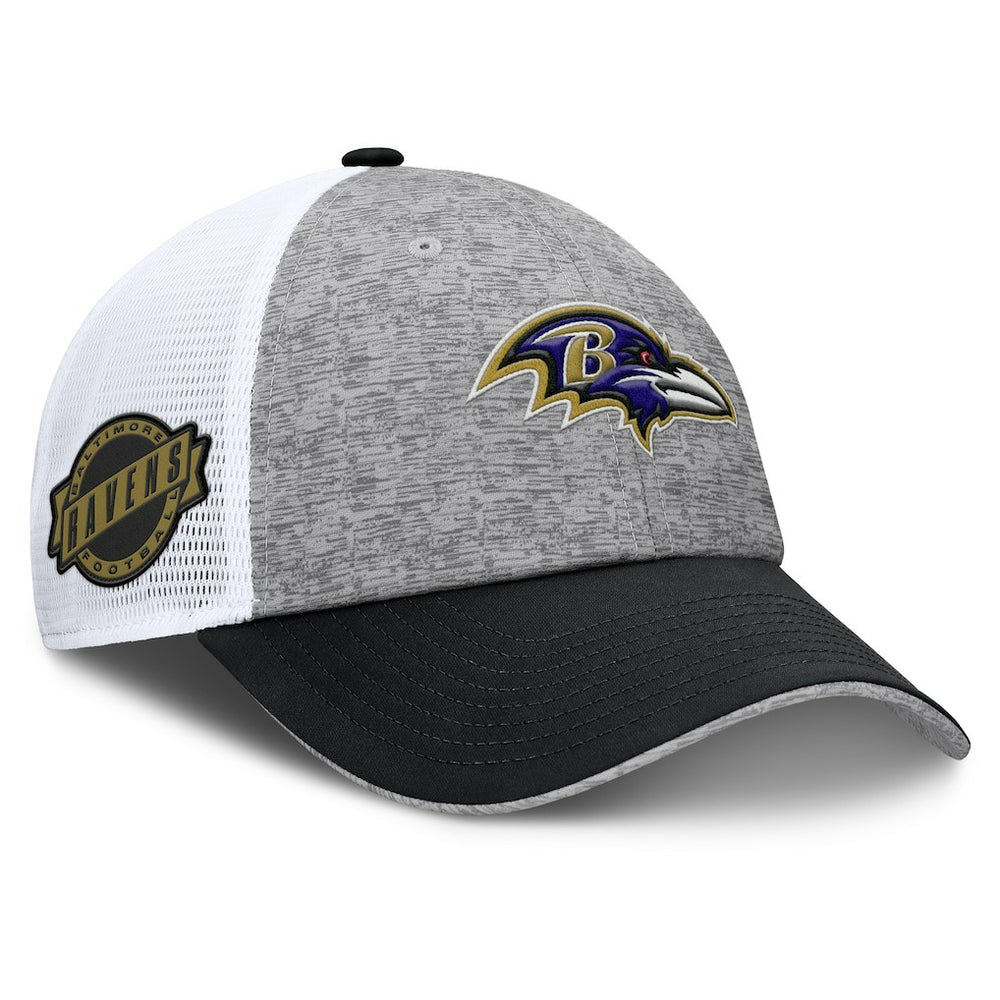 Fanatics Baltimore Ravens Option Trucker Adjustable Hat Gray/Black
