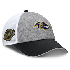 Fanatics Baltimore Ravens Option Trucker Adjustable Hat Gray/Black