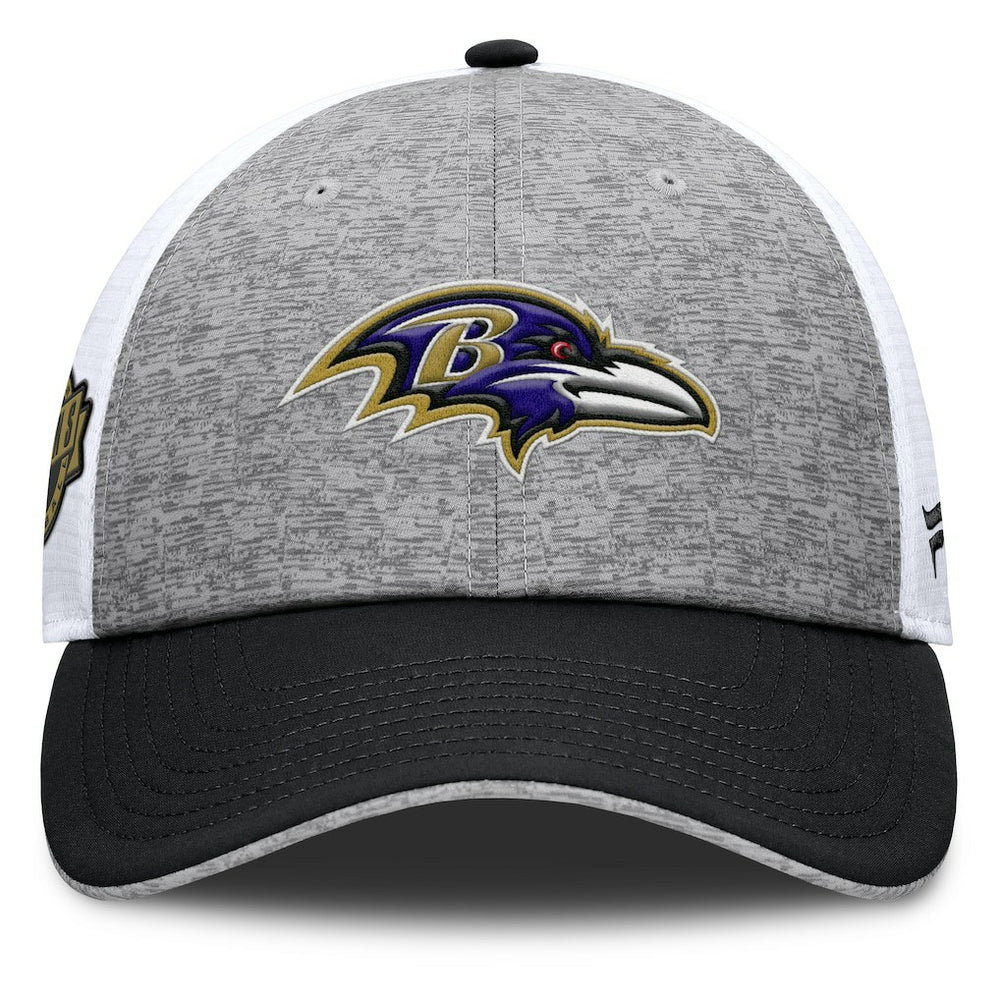 Fanatics Baltimore Ravens Option Trucker Adjustable Hat Gray/Black