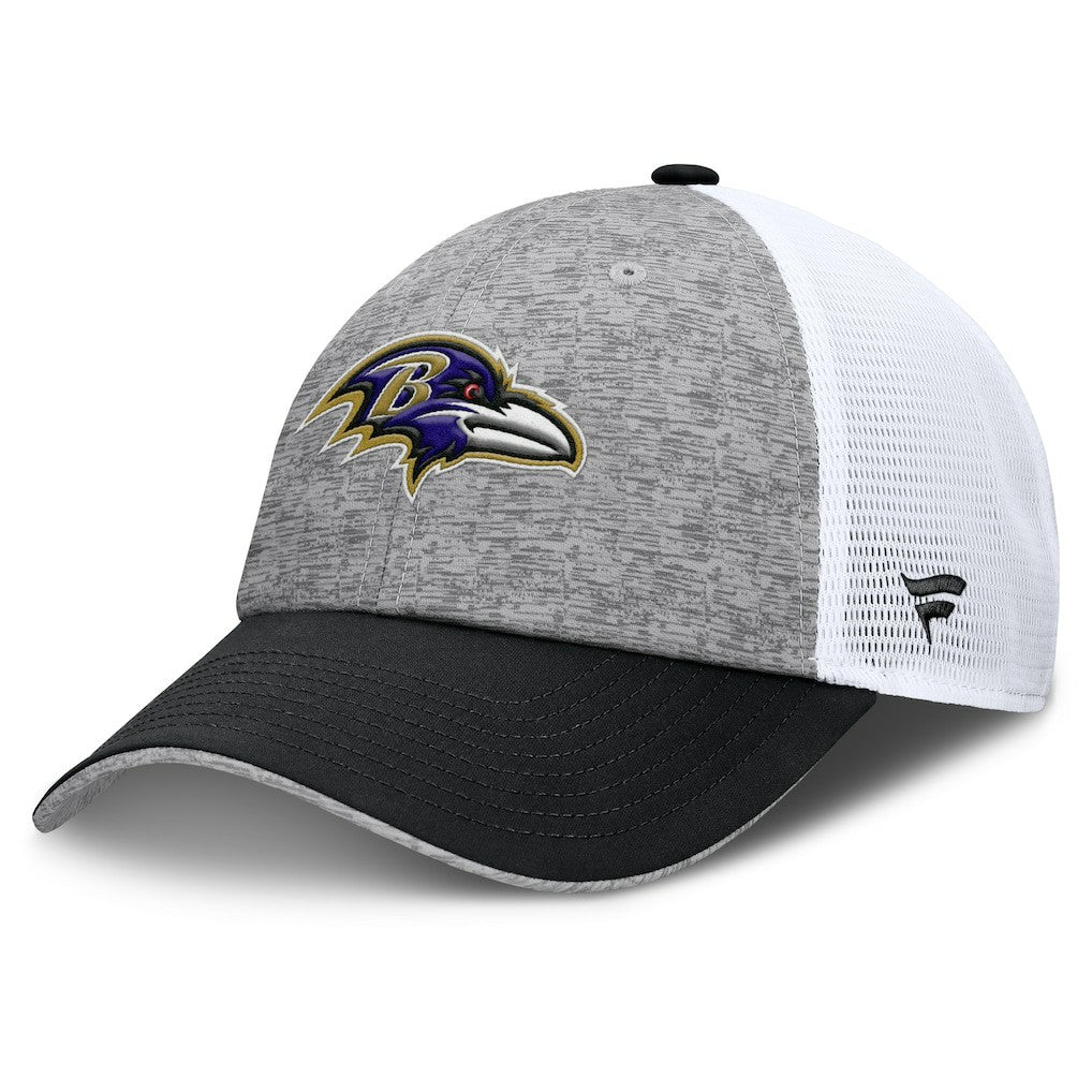 Fanatics Baltimore Ravens Option Trucker Adjustable Hat Gray/Black