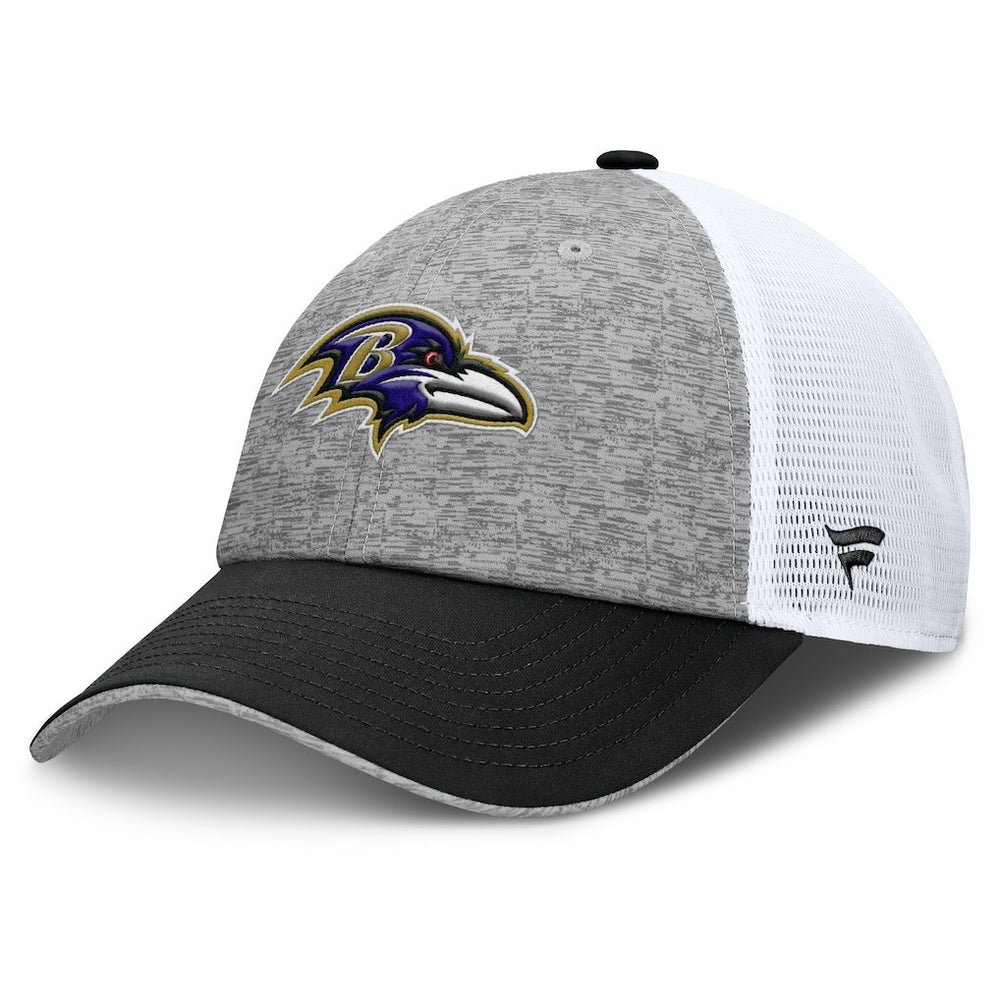 Fanatics Baltimore Ravens Option Trucker Adjustable Hat Gray/Black