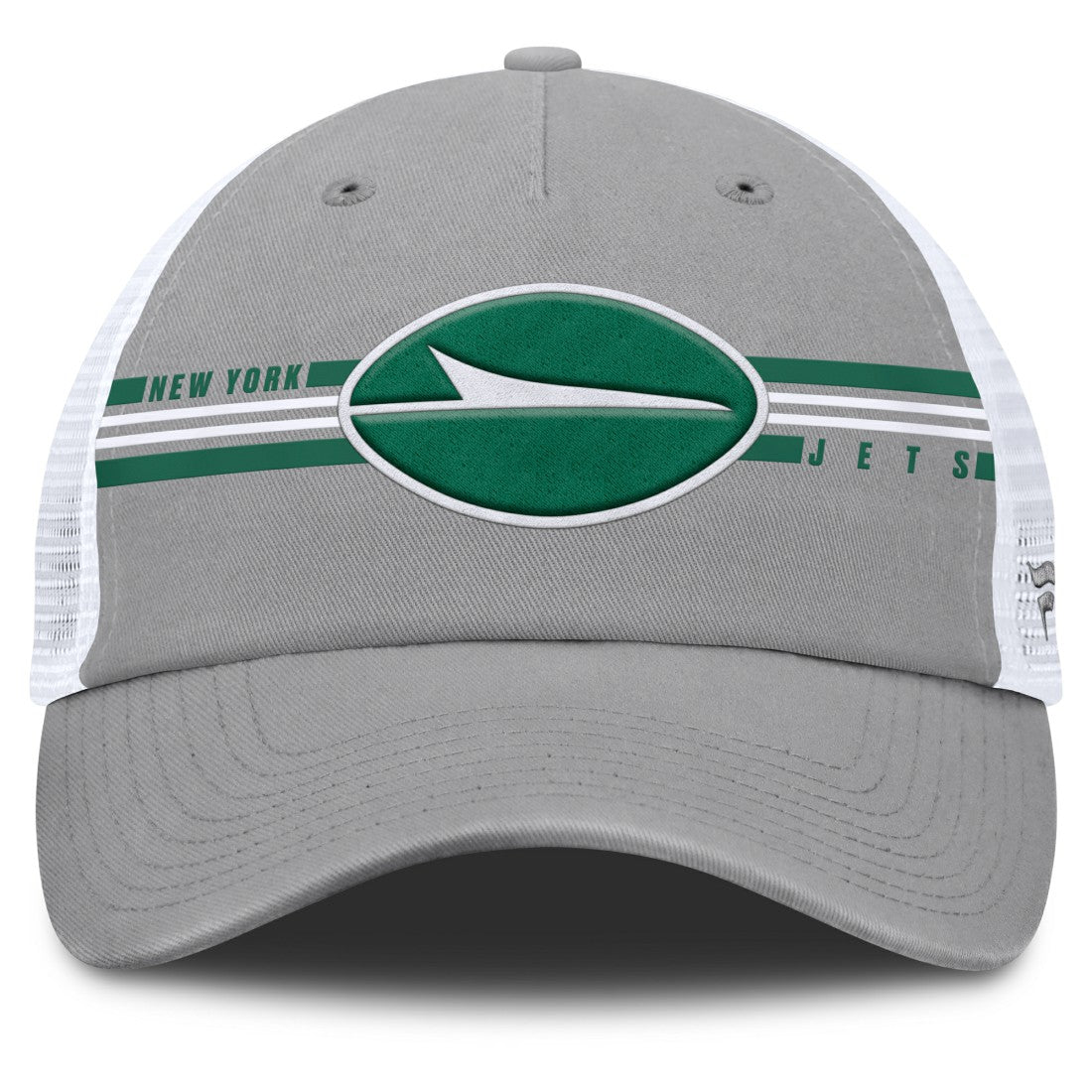 Fanatics New York Jets Singleback Trucker Adjustable Hat Gray