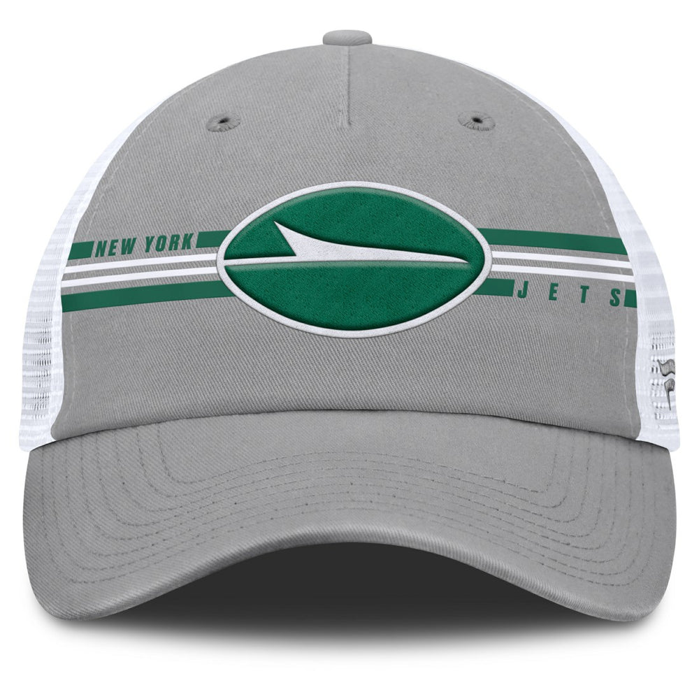 Fanatics New York Jets Singleback Trucker Adjustable Hat Gray
