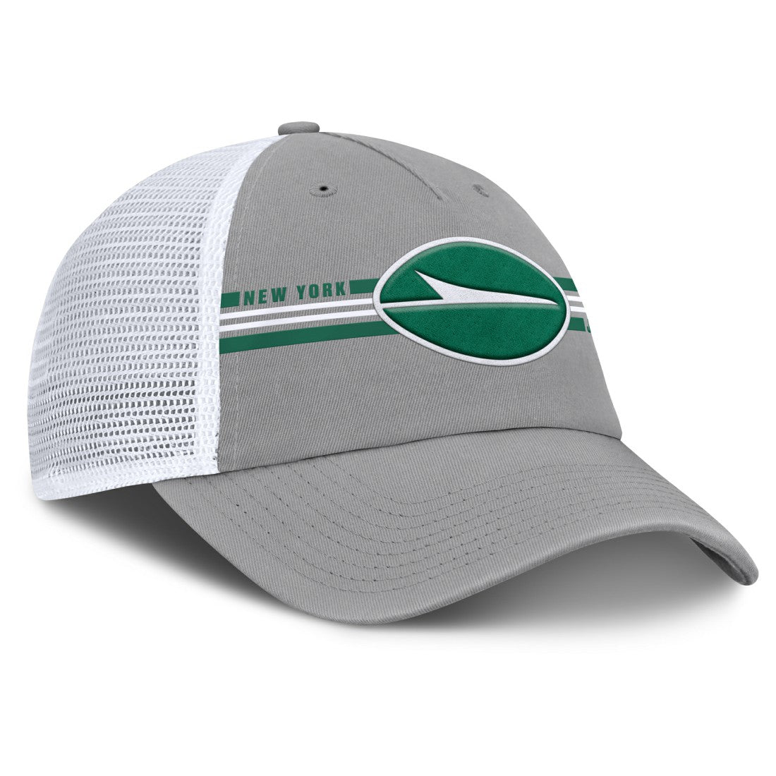Fanatics New York Jets Singleback Trucker Adjustable Hat Gray