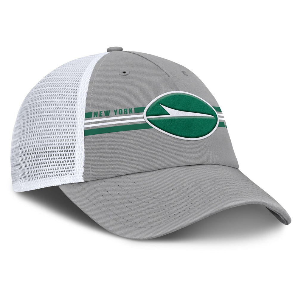 Fanatics New York Jets Singleback Trucker Adjustable Hat Gray