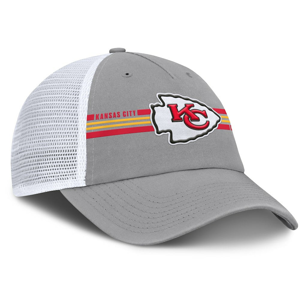 Fanatics Kansas City Chiefs Singleback Trucker Adjustable Hat Gray