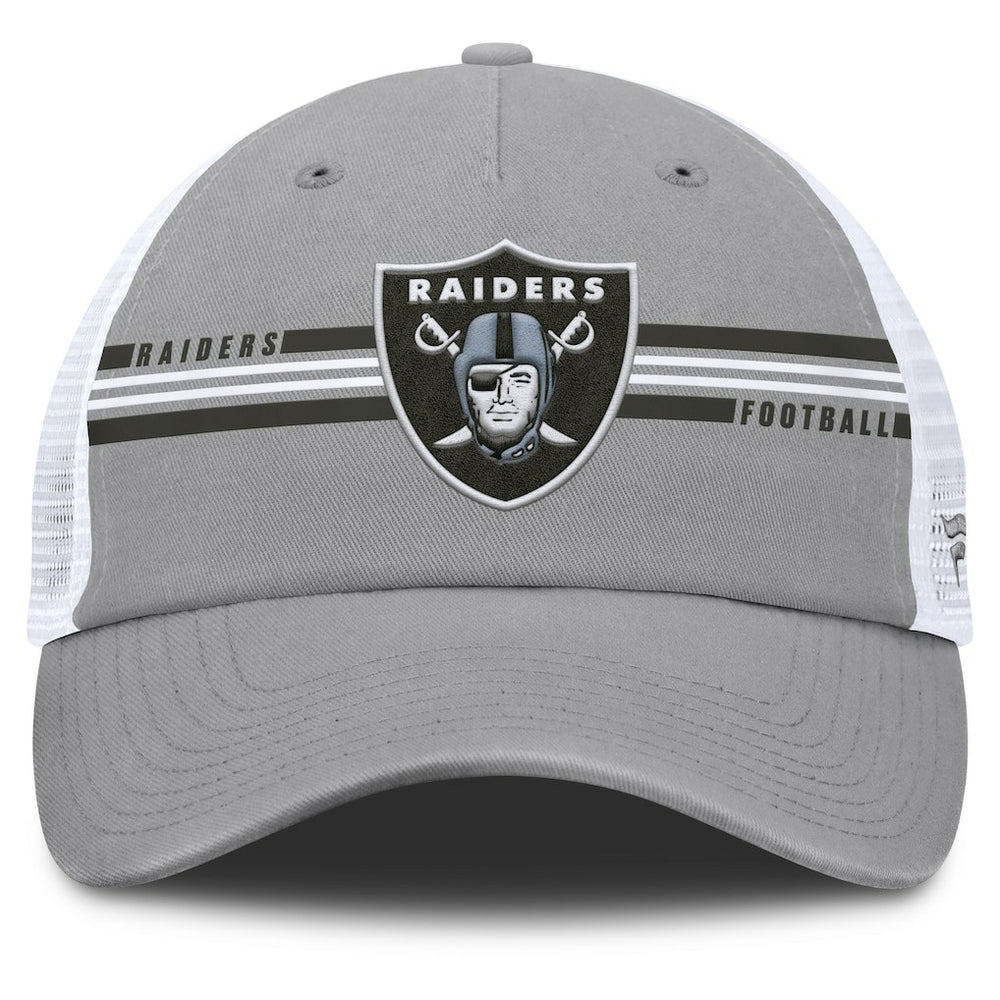Fanatics Las Vegas Raiders Singleback Trucker Adjustable Hat Gray