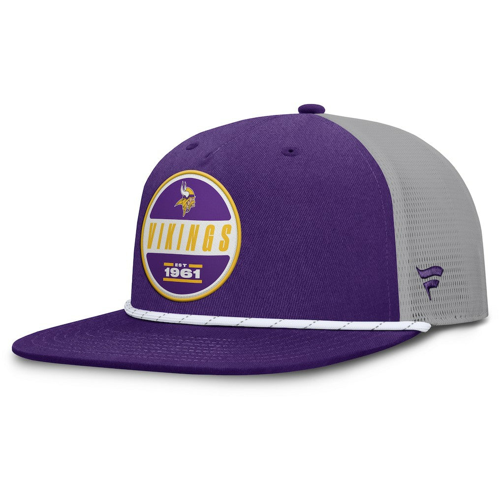 Fanatics Minnesota Vikings Edge Rush Trucker Adjustable Hat Purple/Gray