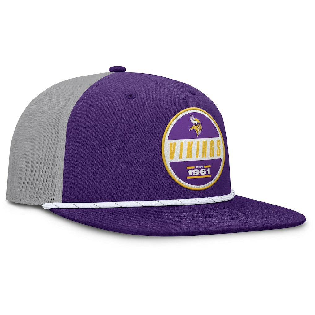 Fanatics Minnesota Vikings Edge Rush Trucker Adjustable Hat Purple/Gray