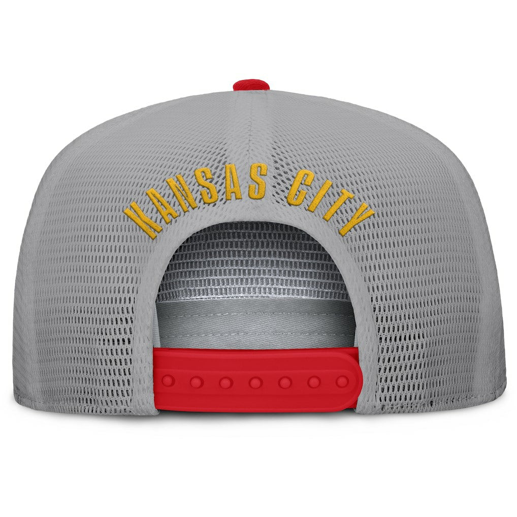 Fanatics Kansas City Chiefs Edge Rush Trucker Adjustable Hat Red/Gray