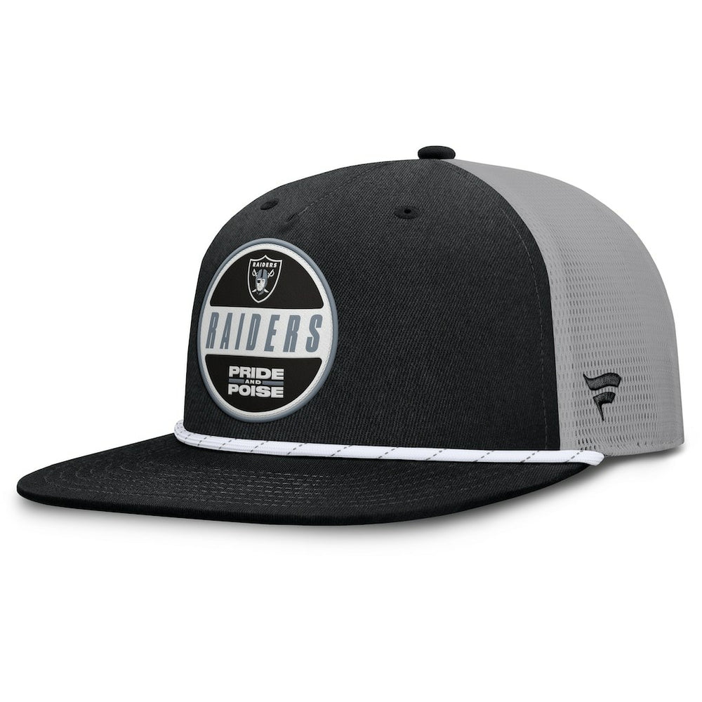 Fanatics Las Vegas Raiders Edge Rush Trucker Adjustable Hat Black/Gray