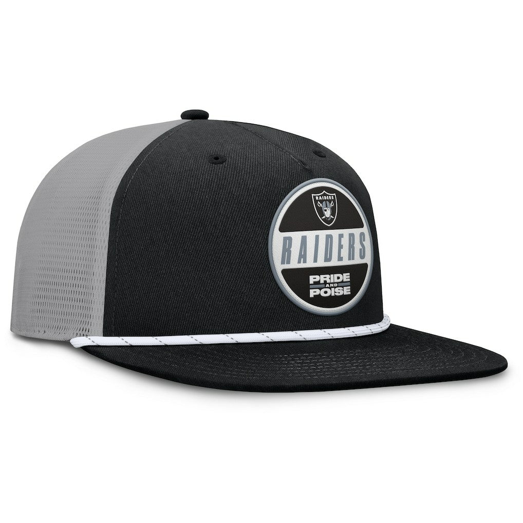Fanatics Las Vegas Raiders Edge Rush Trucker Adjustable Hat Black/Gray