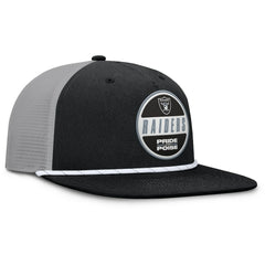 Fanatics Las Vegas Raiders Edge Rush Trucker Adjustable Hat Black/Gray