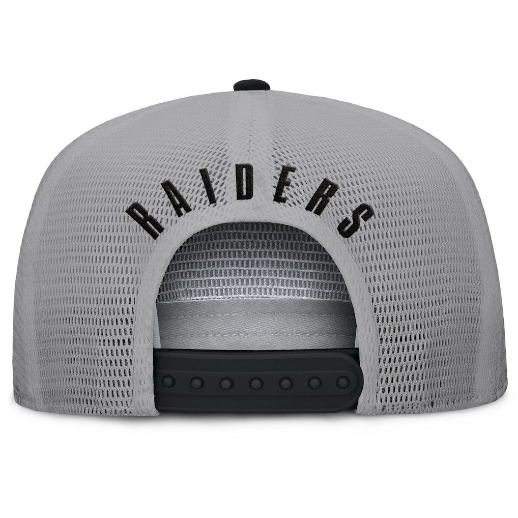 Fanatics Las Vegas Raiders Edge Rush Trucker Adjustable Hat Black/Gray