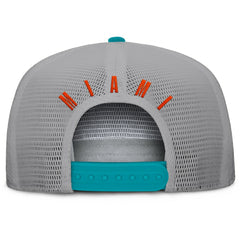 Fanatics Miami Dolphins Edge Rush Trucker Adjustable Hat Aqua/Gray