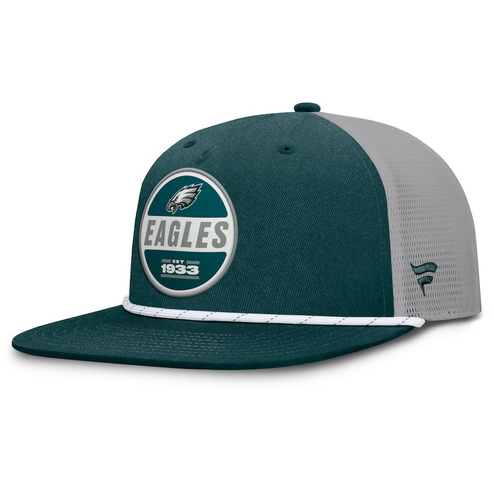 Fanatics Philadelphia Eagles Edge Rush Trucker Adjustable Hat Midnight Green/Gray