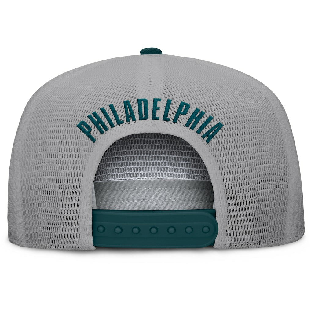 Fanatics Philadelphia Eagles Edge Rush Trucker Adjustable Hat Midnight Green/Gray