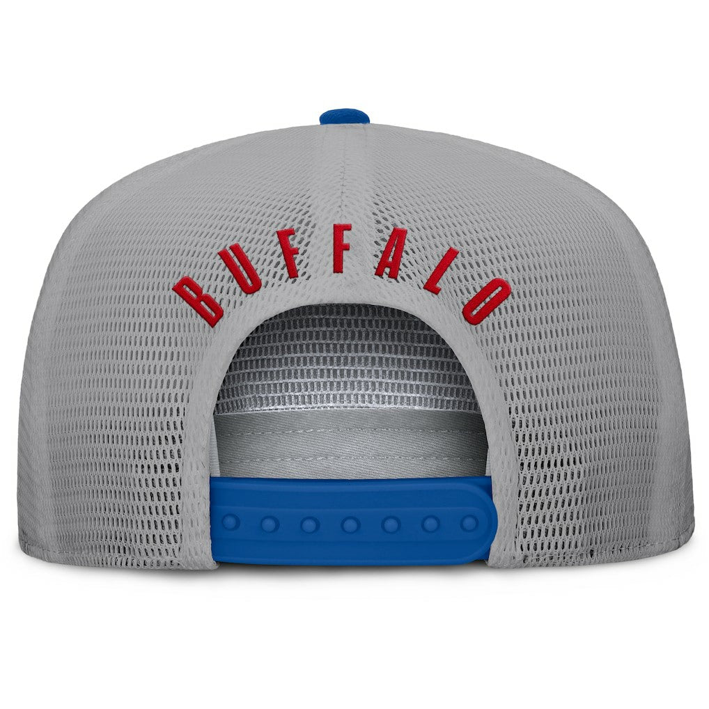 Fanatics Buffalo Bills Edge Rush Trucker Adjustable Hat Royal/Gray