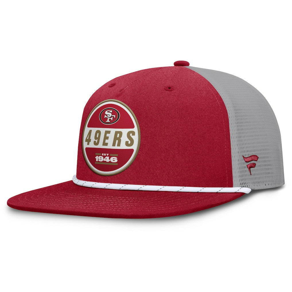Fanatics San Francisco 49ers Edge Rush Trucker Adjustable Hat Scarlet/Gray