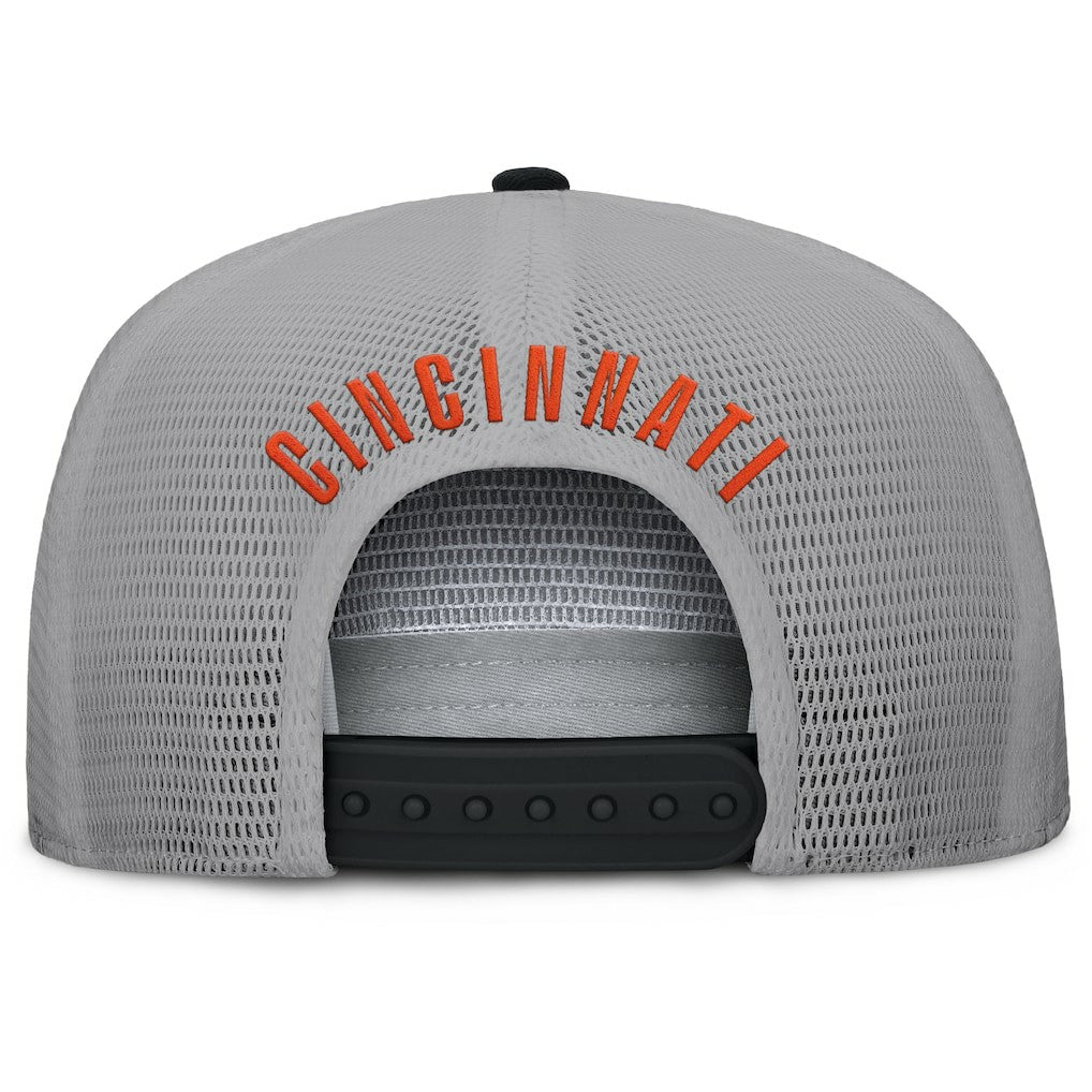 Fanatics Cincinnati Bengals Edge Rush Trucker Adjustable Hat Black/Gray