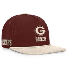 Fanatics Green Bay Packers NFL Reminisce Golfer Adjustable Hat Brown