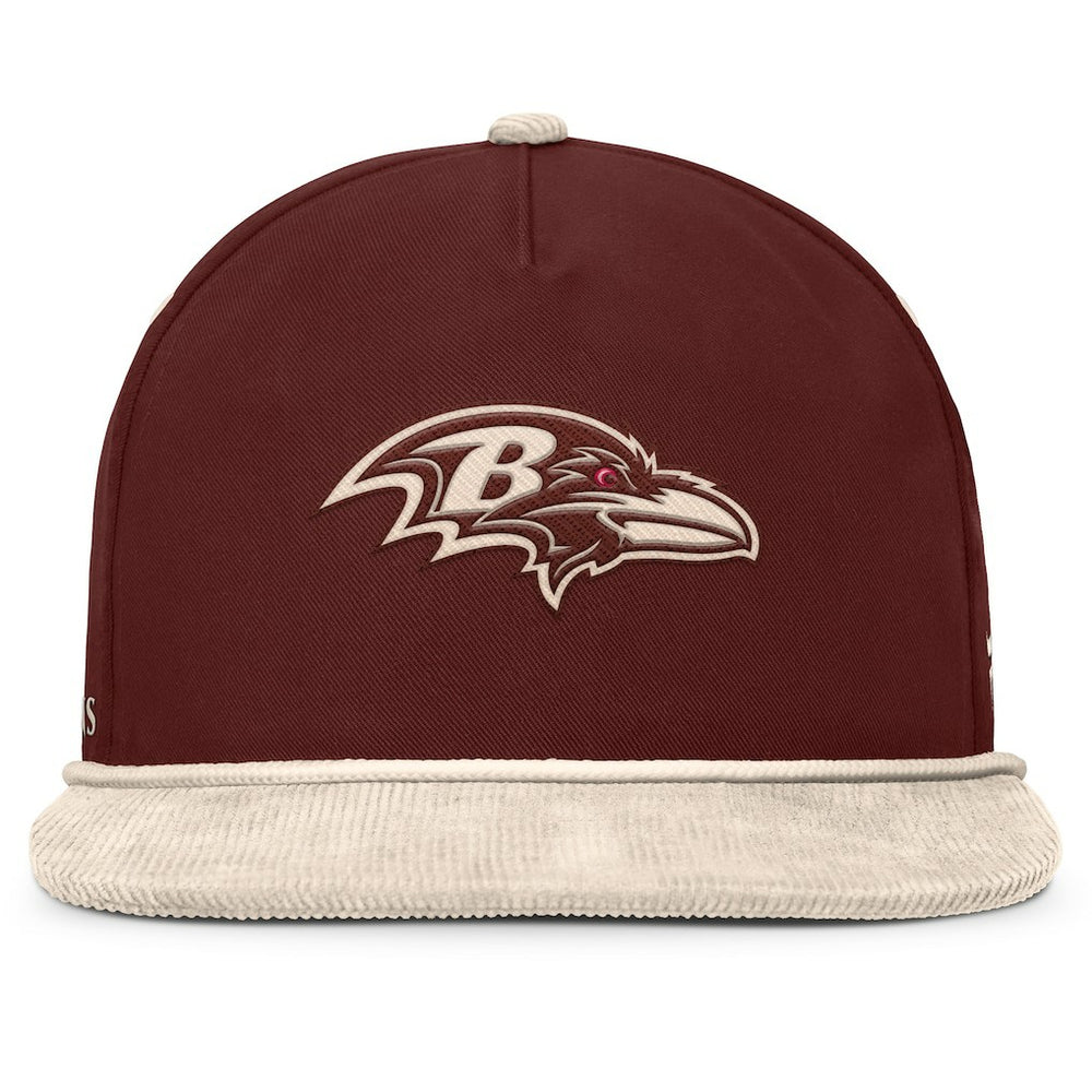 Fanatics Baltimore Ravens NFL Reminisce Golfer Adjustable Hat Brown