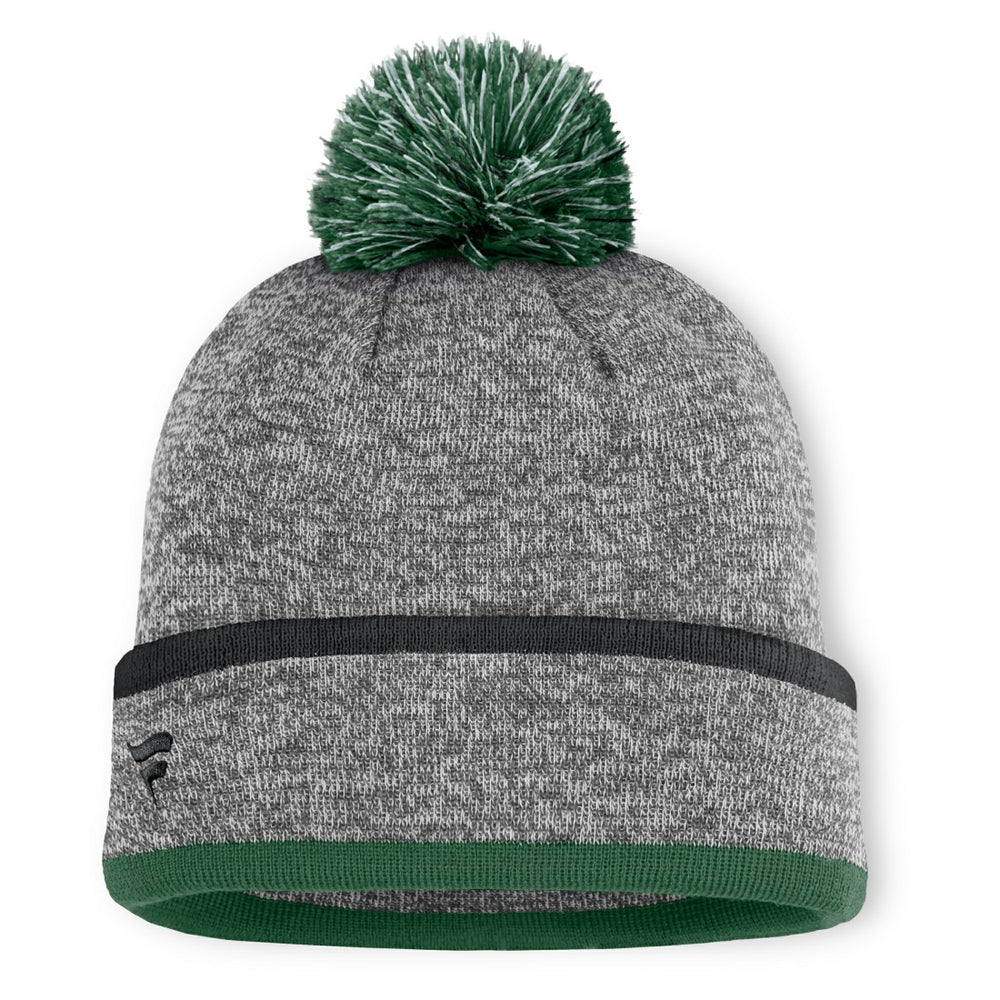 Fanatics New York Jets Motion Cuffed Knit Hat with Pom Heather Gray