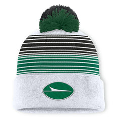 Fanatics New York Jets Ghost Cuffed Knit Hat with Pom White