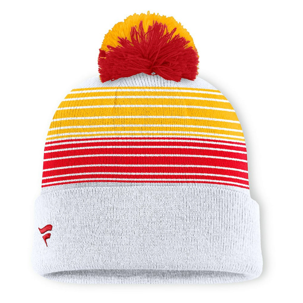 Fanatics Kansas City Chiefs Ghost Cuffed Knit Hat with Pom White