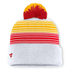 Fanatics Kansas City Chiefs Ghost Cuffed Knit Hat with Pom White