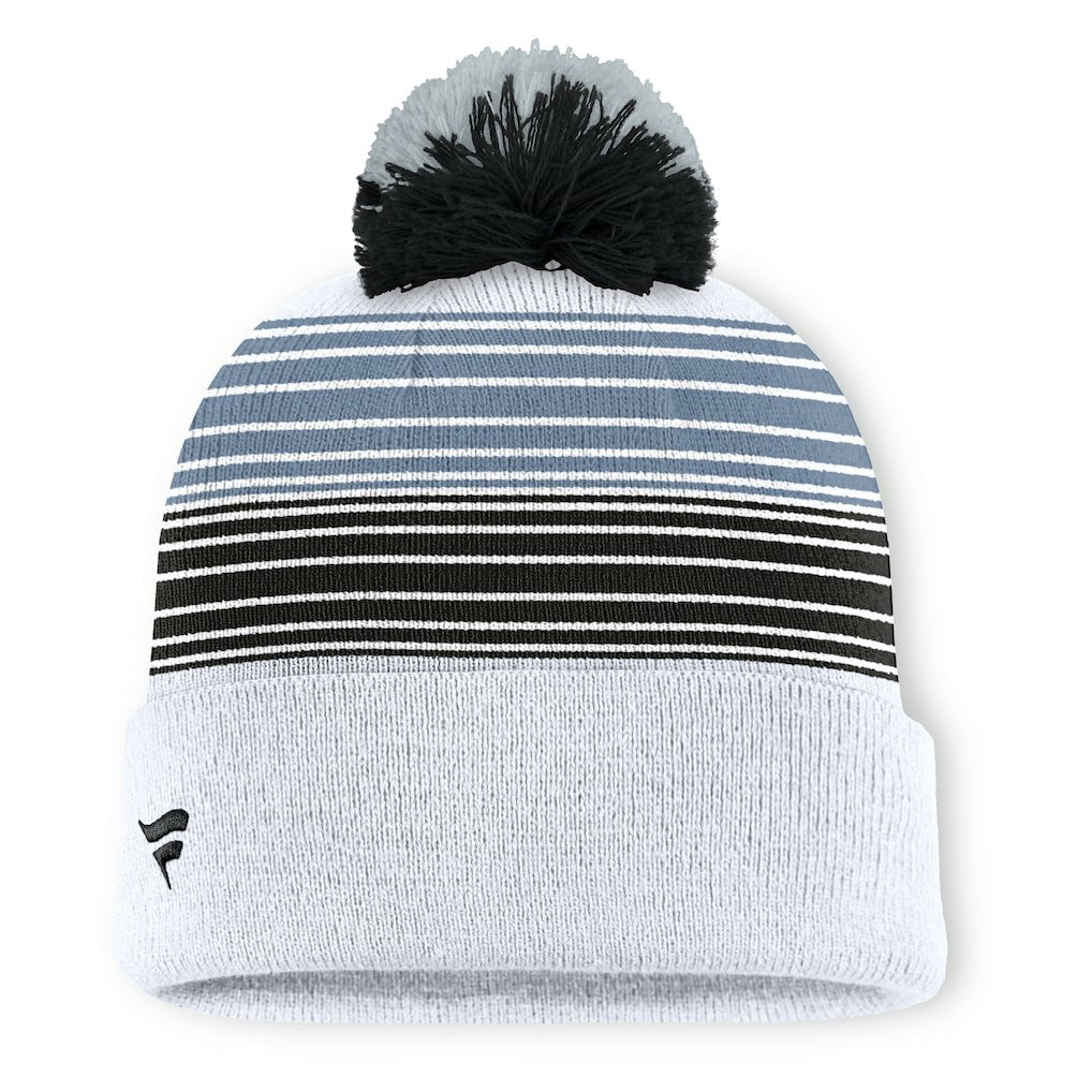 Fanatics Las Vegas Raiders Ghost Cuffed Knit Hat with Pom White