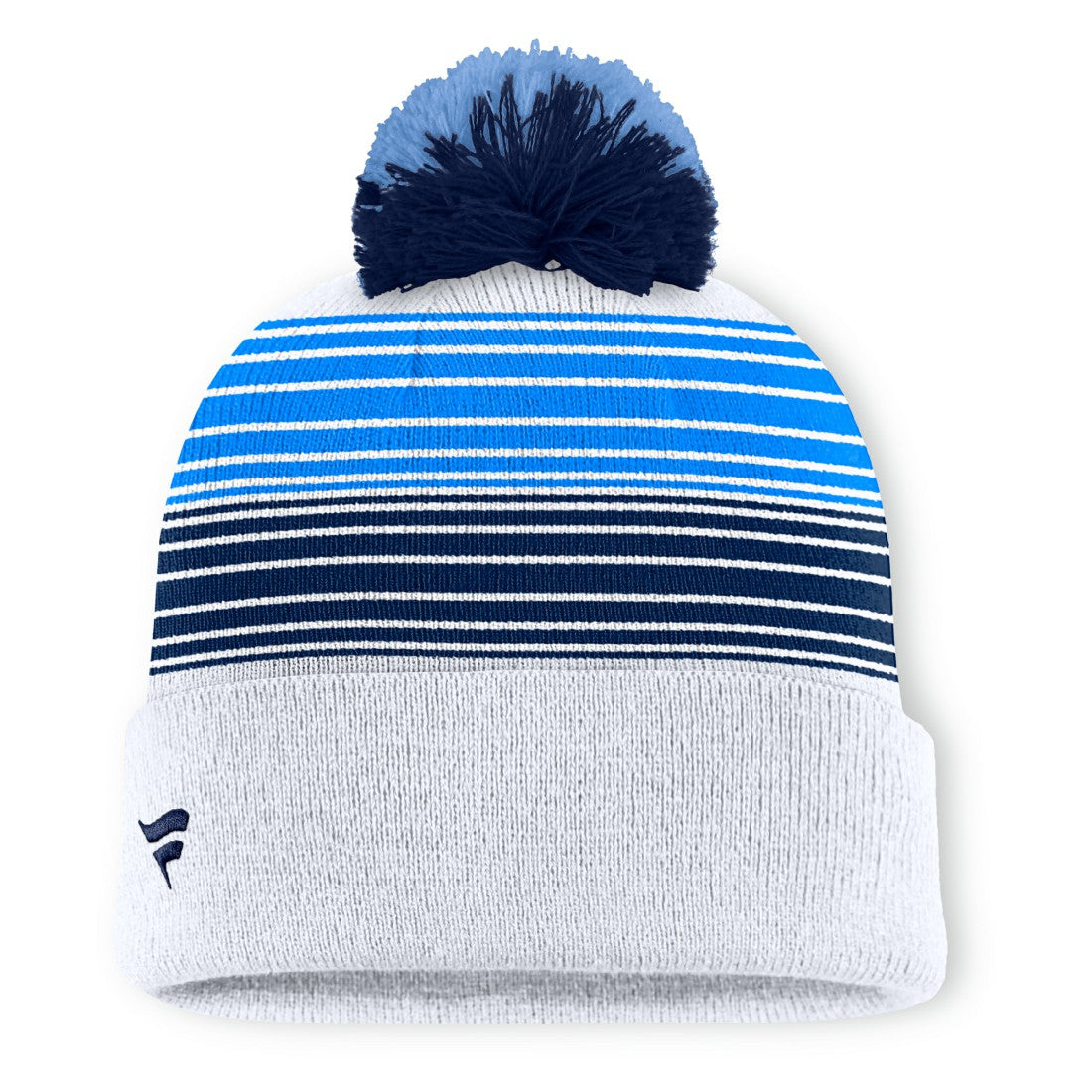 Fanatics Tennessee Titans Ghost Cuffed Knit Hat with Pom White