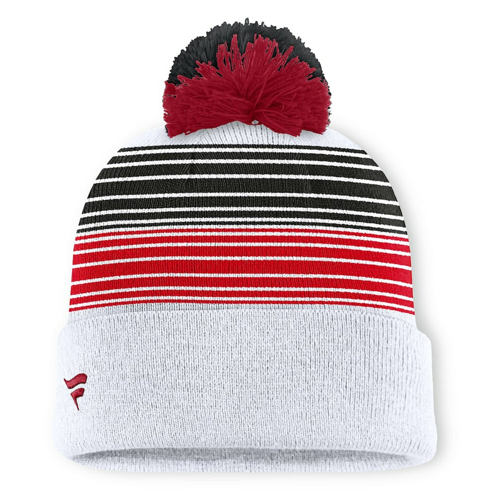 Fanatics San Francisco 49ers Ghost Cuffed Knit Hat with Pom White