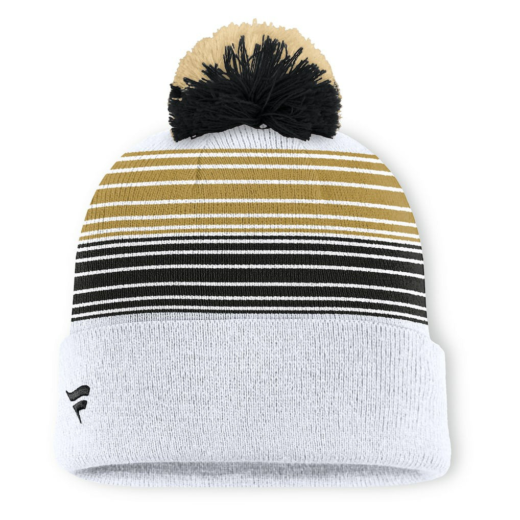 Fanatics New Orleans Saints Ghost Cuffed Knit Hat with Pom White