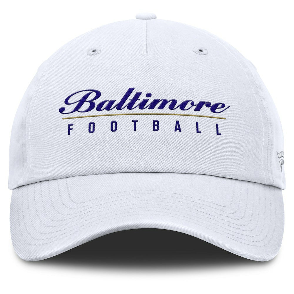 Fanatics Baltimore Ravens Women's Harmony Adjustable Hat White
