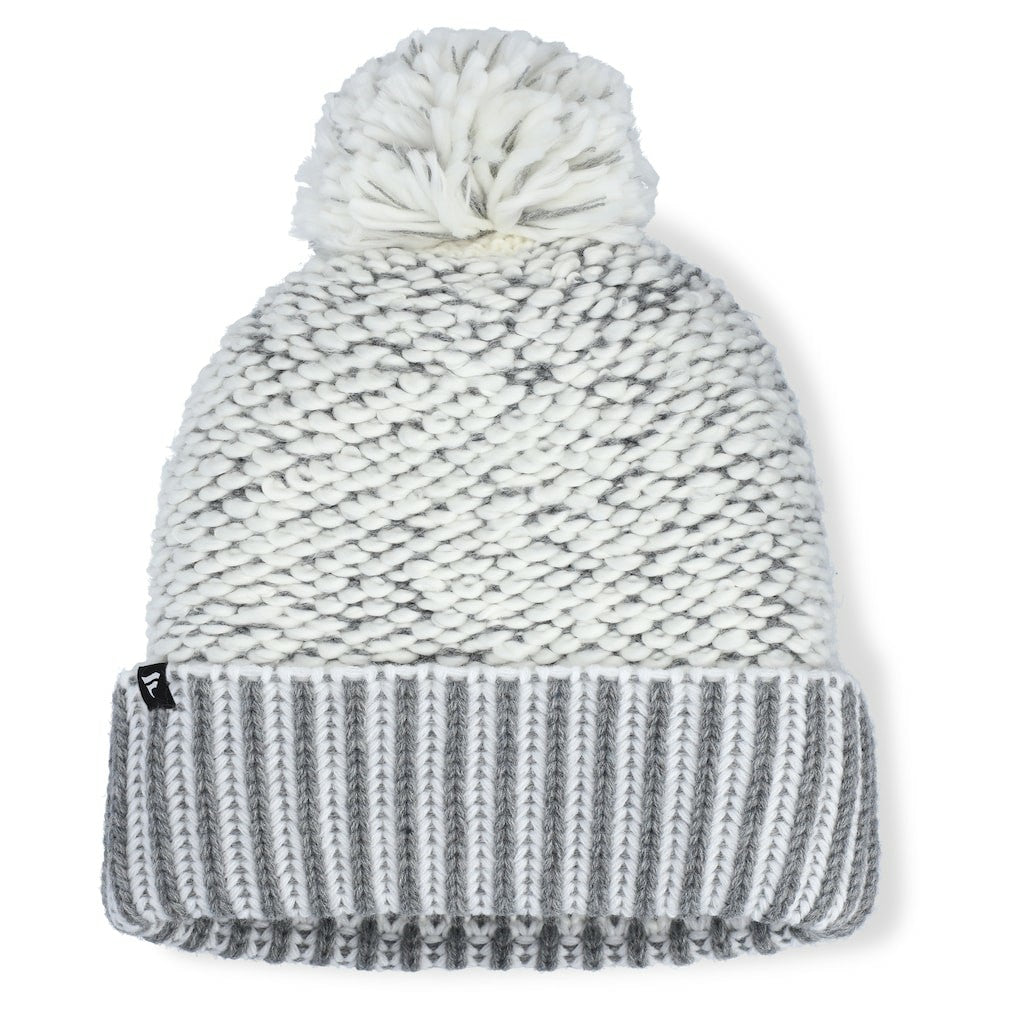 Fanatics Cincinnati Bengals Women's Pro Set Cuffed Knit Hat with Pom Heather Gray