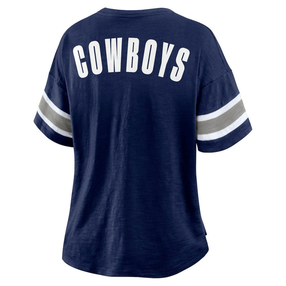 Fanatics Dallas Cowboys Women's Redzone Curl Route T-Shirt Navy