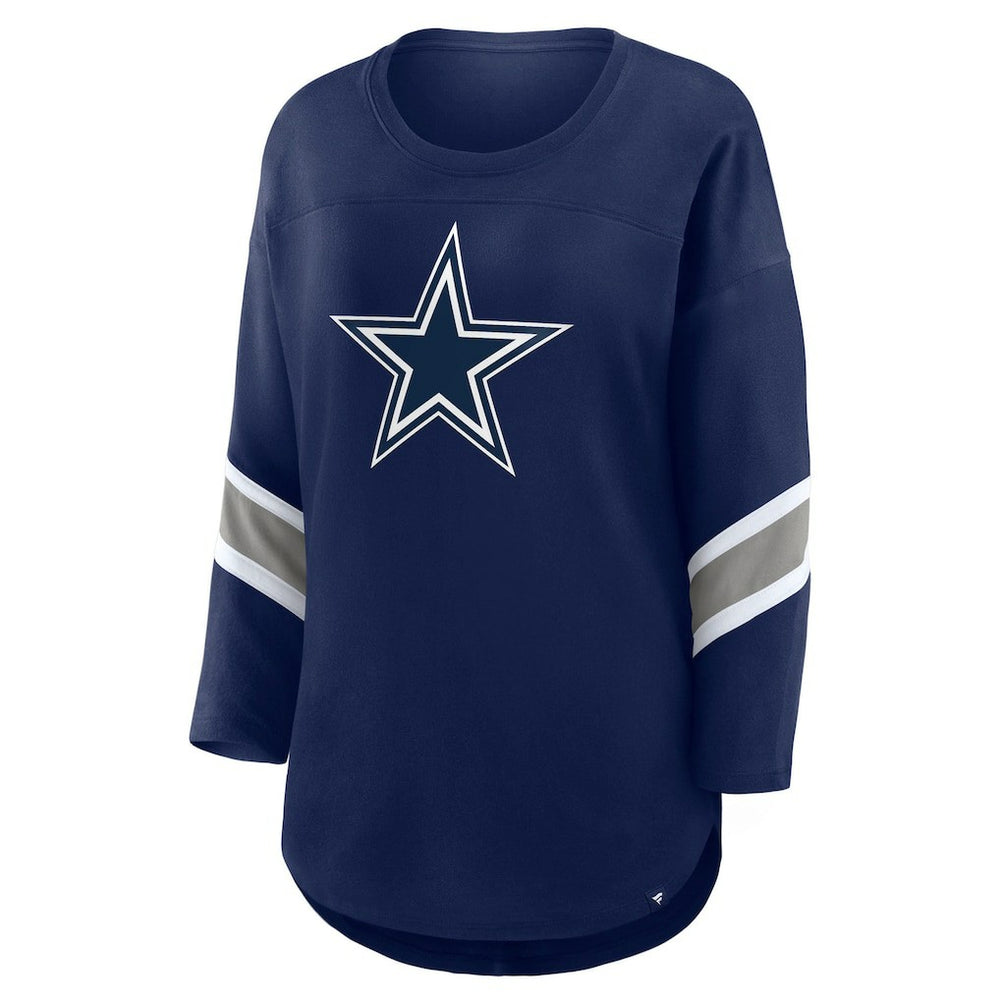 Fanatics Dallas Cowboys Women's Redzone 3/4-Sleeve T-Shirt Navy