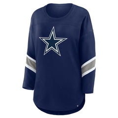 Fanatics Dallas Cowboys Women's Redzone 3/4-Sleeve T-Shirt Navy