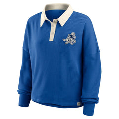 Fanatics Dallas Cowboys Women's Oversized Hometown Premium Thermal Long Sleeve Shirt Royal