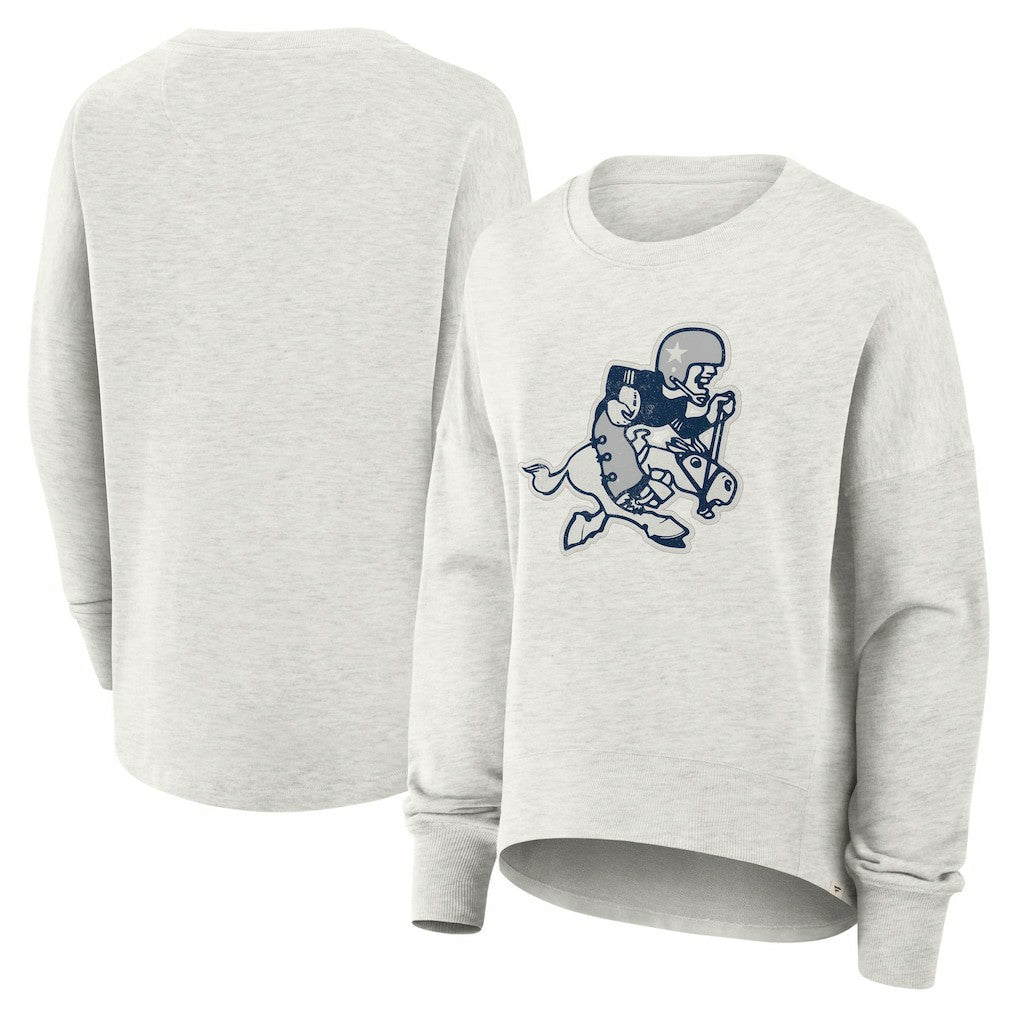 Fanatics Dallas Cowboys Women's Oversized Hometown Pullover Sweatshirt Heather Gray
